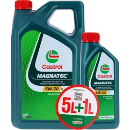 Castrol 057166 Huile moteur Magnatec 5W-30 C2, 5 litres + 1 litre gratuit, offre spéciale