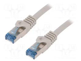 LOGILINK Câble Ethernet Patch Cord S/FTP Cat 6a RJ45 15m gris