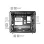 Mars Gaming MC-MPRO Boîtier PC Mini Tower Micro-ATX/Mini-ITX Vitre Trempée Noir