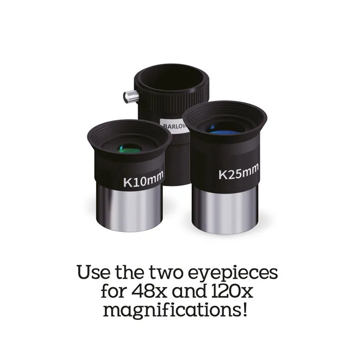 Canal Toys COS 002 Télescope astronomique avec support smartphone pour photos, oculaires 40x et 16x - Kit de découverte du ciel pour enfants