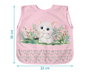 KioKids Babero Imperméable Anti-taches avec Poche - Rose - pour Bébé 4 mois+