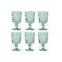 Set de Verres Home ESPRIT Turquoise Verre 345 ml (6 Unités)