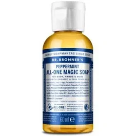 Dr. Bronner's Savon liquide 18 en 1 Peppermint 60 ml