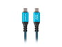 Lanberg Câble USB Type C 4.0 100 cm, 40 Gb/s, 240 W, 5K/8K, Textile, Ni
