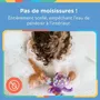 Nuby - Jouet de bain - Pieuvre interactive flottante avec anneaux - Violet - Pour bébé et enfant - Développe la coordination œil-main