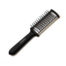Termix Cepillo Plano Mini Negro - Brosse lisse chauffante plate mini pour préparation des cheveux avant lissage, couleur noire