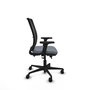 PIQUERAS Y CRESPO Chaise Haches Synchrone/Traslack Gris Maille Noir