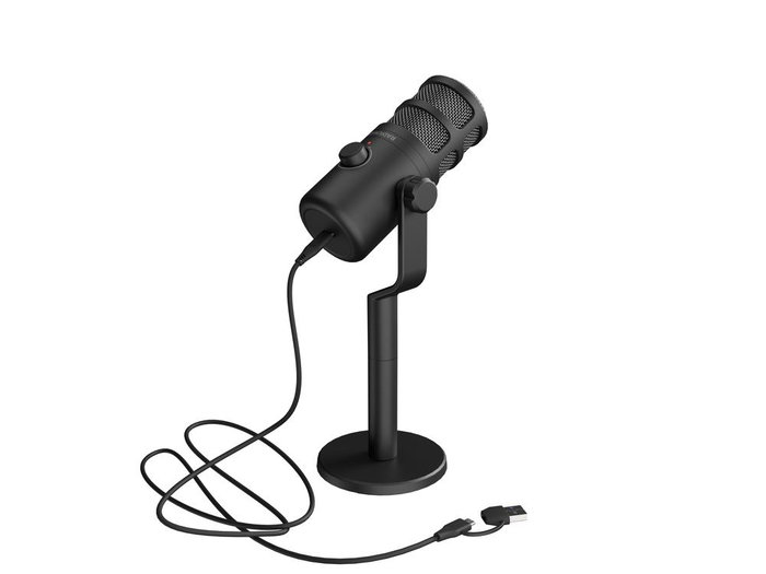 Genesis Microphone Radium 350D Dynamique Cardioïde USB pour PC et Mac - Noir