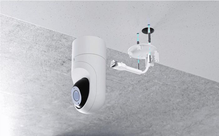 Ubiquiti Caméra de Sécurité Extérieure IP 5MP (2K), Vision Nocturne 6m, Microphone Intégré, Résistant IPX4 IK04, Montage Polyvalent, Alimentation PoE