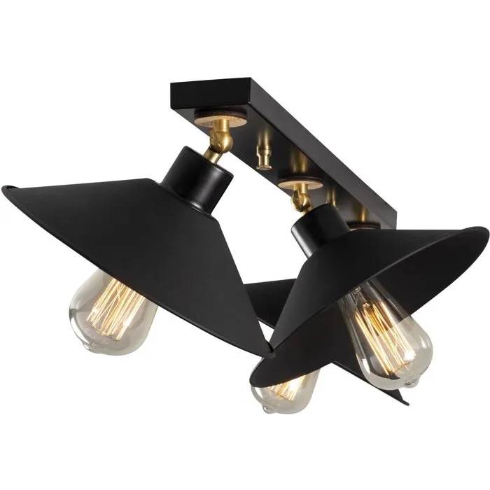 D By M.Red Suspension lustre moderne de 80 cm noir