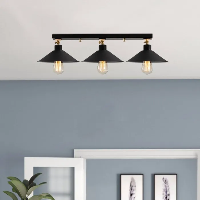 D By M.Red Suspension lustre moderne de 80 cm noir