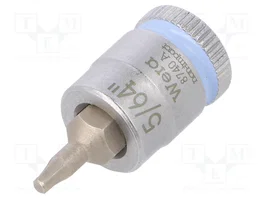 WERA Douille Allen-bit Hex-Plus HEX 5/64 1/4 28mm