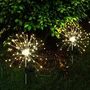 Lumisky Lot 2x FIREWORKS SPIKE - Balises solaires LED effet feu d'artifice - Blanc chaud - Autonomie 8h - Hauteur 97 cm - IP44 - Éclairage extérieur décoratif pour jardin