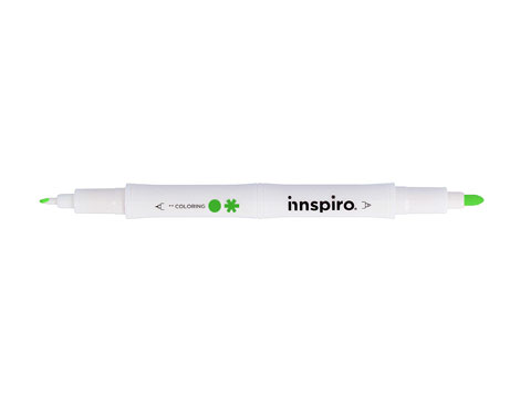 Innspiro Marqueur COLORING double pointe vert clair 0,4mm/0,8mm