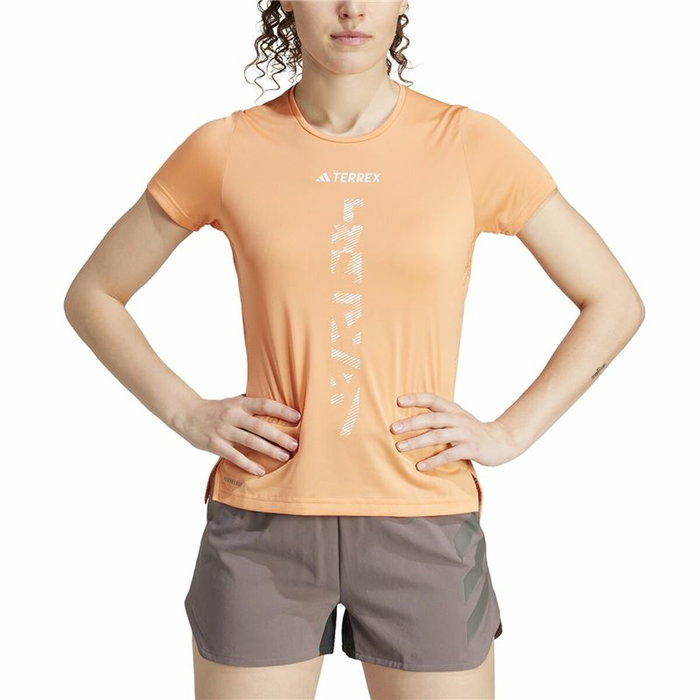 T-shirt à manches courtes femme Adidas Agravic Shirt Orange