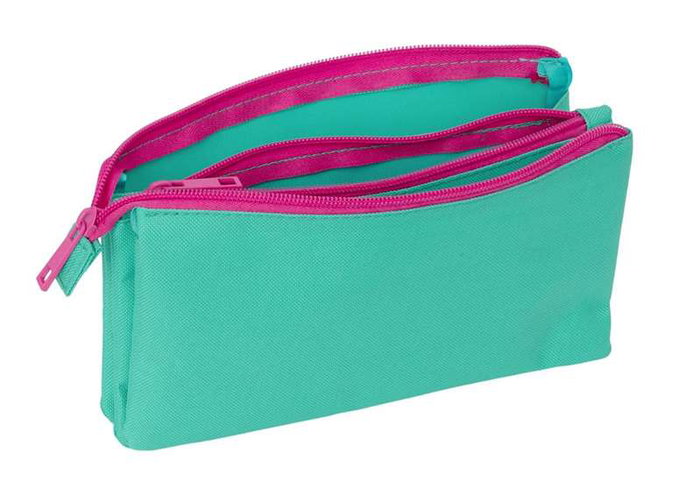 Safta Portatodo triple Nait Nait "Verde Mint" - Boîte de rangement triple, dimensions 22 x 12 x 3 cm, âge minimum 3 ans