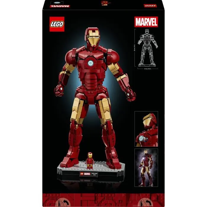 Lego 76344 Marvel Iron Man Mark 3 Édition Collector - Set de Construction pour Adulte de 1297 Pièces Lego 76344 Marvel Iron Man Mark 3 Édition Collector - Set de Construction pour Adulte de 1297 Pièces