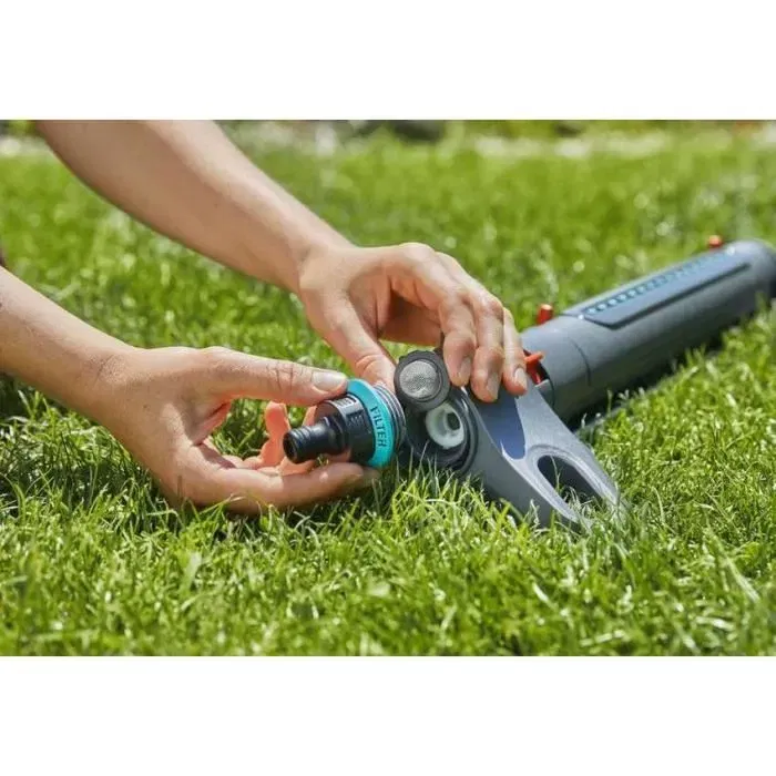 Gardena AquaZoom S - Arroseur oscillant pour surface jusqu'à 150 m², portée 3-15 m, résistant aux UV et au gel
