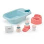 Ecoiffier Nursery 787 - Baignoire de bébé garnie 32 cm avec accessoires - À partir de 18 mois - Origine France Garantie