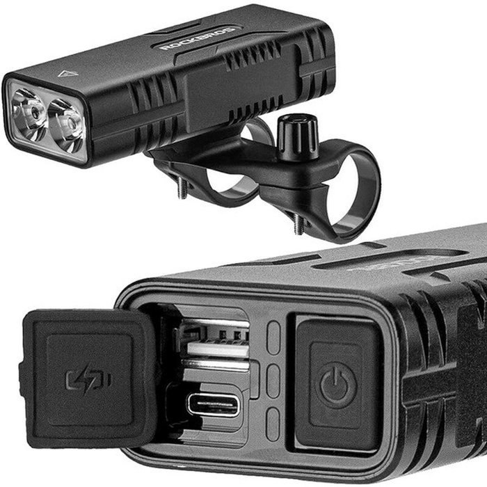 Rockbros Lanterne LED pour Vélo avec fonction powerbank