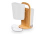 Kinvara Porte-ustensiles double anse blanc et bois 15 x 22 x 15 cm (Set de 8)