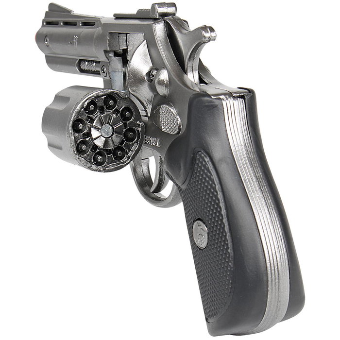 Gonher Revolver de Police Métal 8 Coups - Argent - Pour 3 Ans et Plus Gonher Revolver de Police Métal 8 Coups - Argent - Pour 3 Ans et Plus