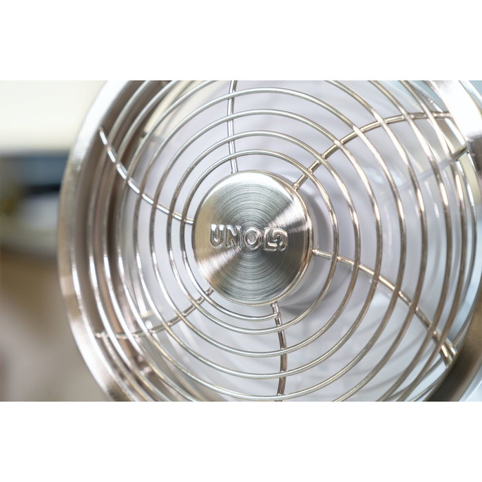 Unold Steel Flex Ventilateur de table rechargeable Argent Unold Steel Flex Ventilateur de table rechargeable Argent