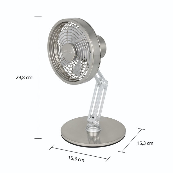 Unold Steel Flex Ventilateur de table rechargeable Argent Unold Steel Flex Ventilateur de table rechargeable Argent
