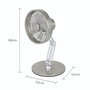 Unold Steel Flex Ventilateur de table rechargeable Argent