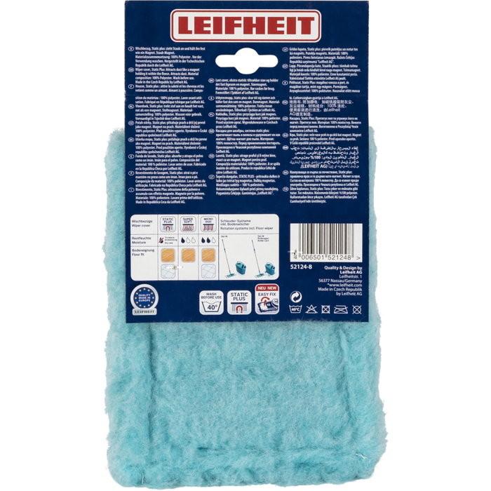 Leifheit Housse static plus pour Clean Twist M Ergo / PowerClean, 1 pièce