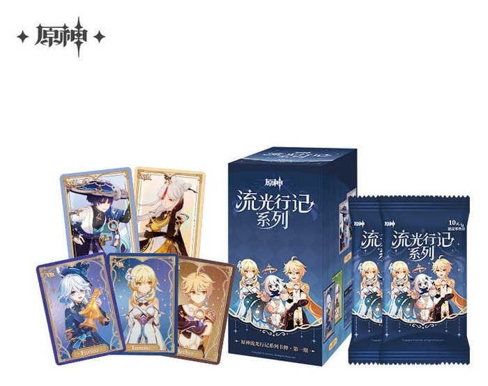 MiHoYo Genshin Impact Jeu de Cartes à Collectionner Journey of Light Display (18) Version Chinoise
