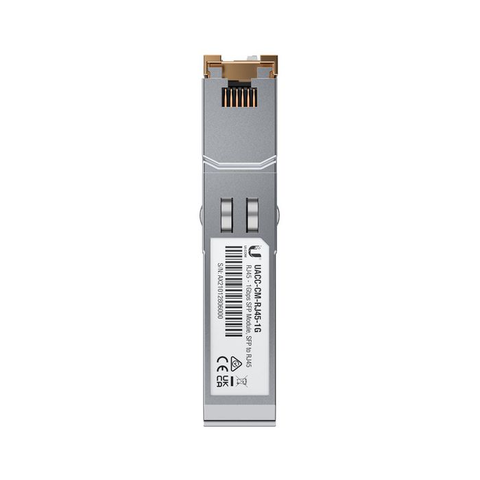 Ubiquiti - Module transceiver SFP RJ45 Gigabit Ethernet 1000Base-T, 1 Gbps, jusqu'à 100 m