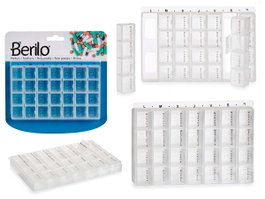 BERILO Pilulier hebdomadaire transparent