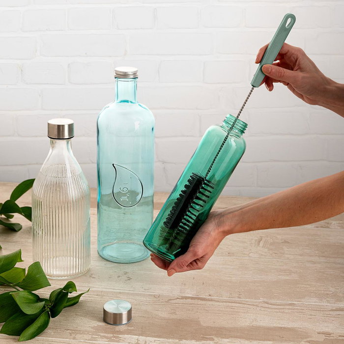 Quid Brosse Nettoyante pour Bouteilles Nylon Quidate 40 cm Vert - 12 Unités Quid Brosse Nettoyante pour Bouteilles Nylon Quidate 40 cm Vert - 12 Unités