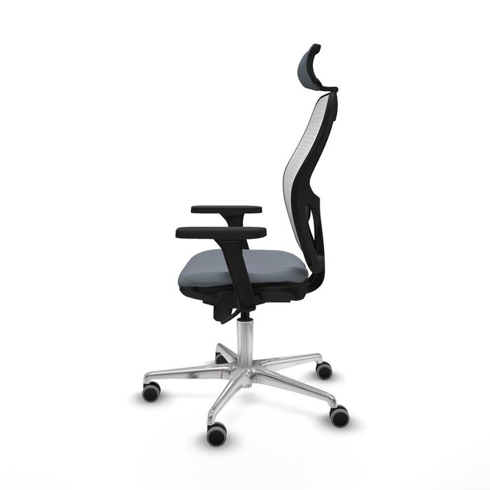 Piqueras y Crespo Chaise de Bureau 3D086G2 Gris avec Appui-tête Piqueras y Crespo Chaise de Bureau 3D086G2 Gris avec Appui-tête