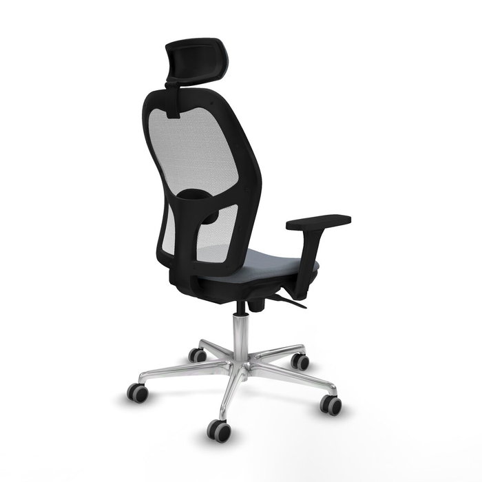 Piqueras y Crespo Chaise de Bureau 3D086G2 Gris avec Appui-tête Piqueras y Crespo Chaise de Bureau 3D086G2 Gris avec Appui-tête