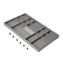 Emuca Tiroir organisateur pour placards et commodes Quartz, 740 (M90), Eco-pelle et bois, Titane