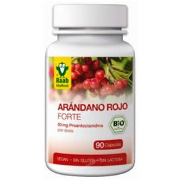 RAAB VITALFOOD Arándano Rojo Forte 90 capsules BIO SG VEGAN