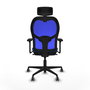 Chaise de Bureau avec Appui-tête Jorquera Piqueras y Crespo 3D036G2 Bleu