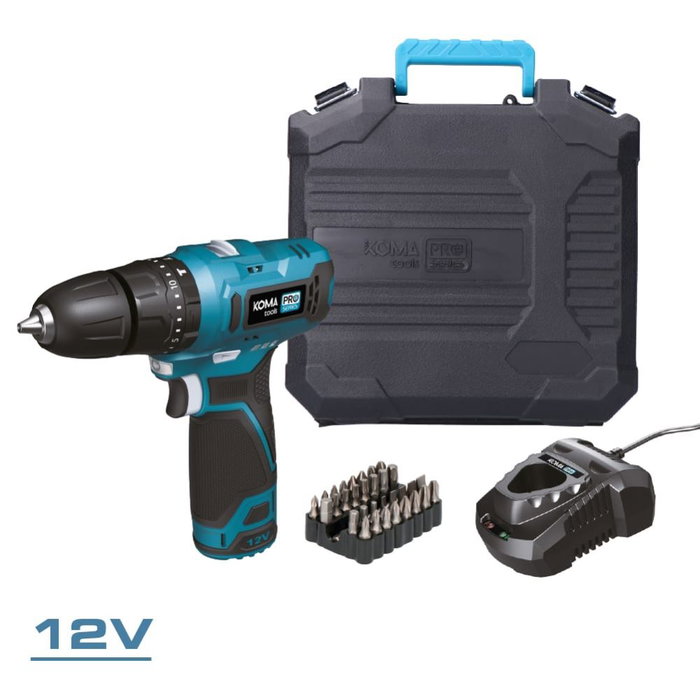 Set de forage et accessoires Koma Tools 12 V
