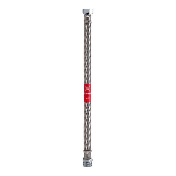 Taq Latiguillo flexible en acier inoxydable mâle-femelle ½ pouce, 50 cm Taq Latiguillo flexible en acier inoxydable mâle-femelle ½ pouce, 50 cm