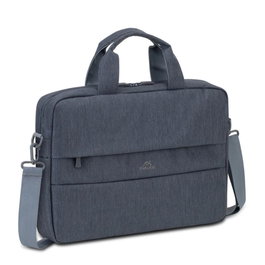 Rivacase 7522 Malette Antivol pour Ordinateur Portable 14 Pouces Sacoche en Polyester Gris