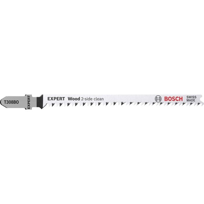 BOSCH Lame de scie sauteuse Expert Wood T308Bo pour bois, 5 lames, 117 mm