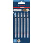BOSCH Lame de scie sauteuse Expert Wood T308Bo pour bois, 5 lames, 117 mm
