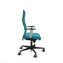 Piqueras Y Crespo Sillón Albacete avec mécanisme Sincro, Turquoise, Brazos 1D, Roues 65 mm