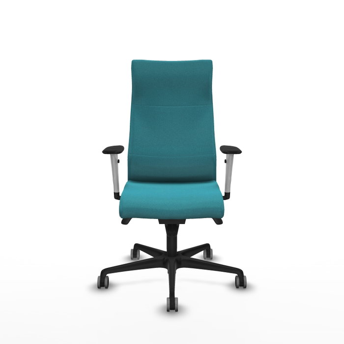 Piqueras Y Crespo Sillón Albacete avec mécanisme Sincro, Turquoise, Brazos 1D, Roues 65 mm