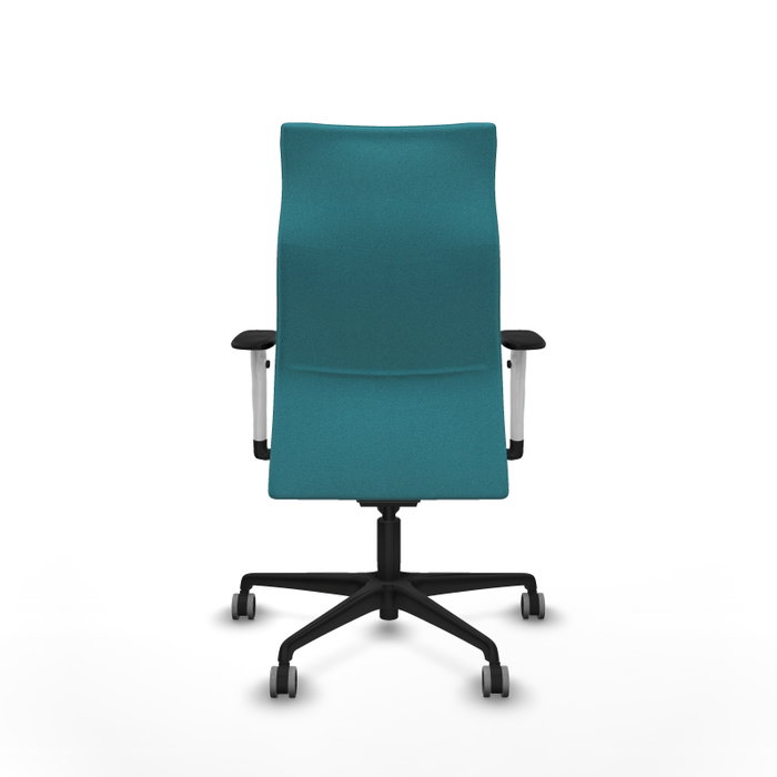 Piqueras Y Crespo Sillón Albacete avec mécanisme Sincro, Turquoise, Brazos 1D, Roues 65 mm