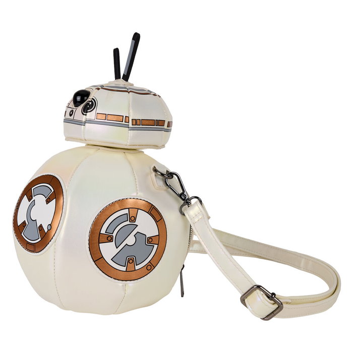 Loungefly Bandoulière Sac à Main BB-8 Star Wars Le Réveil de la Force en Piel Vegana Iridescente avec Bandoulière Détachable et Doublure Intérieure