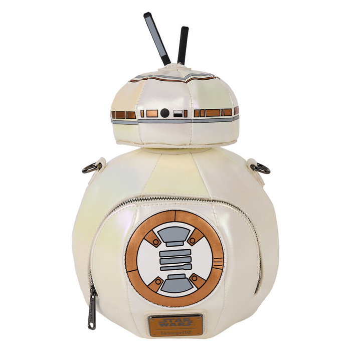 Loungefly Bandoulière Sac à Main BB-8 Star Wars Le Réveil de la Force en Piel Vegana Iridescente avec Bandoulière Détachable et Doublure Intérieure