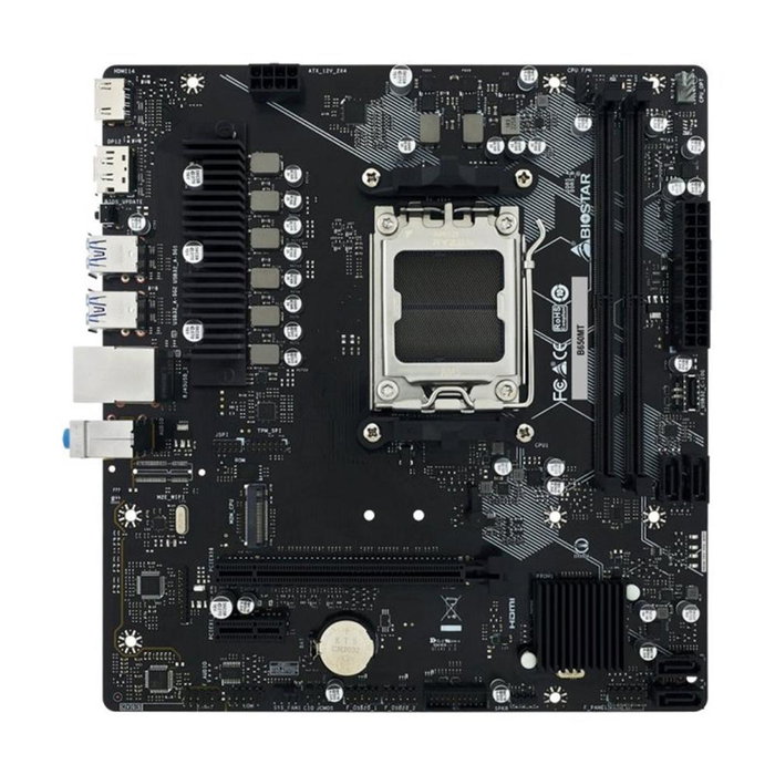 Biostar B650MT Carte mère Micro ATX Socket AM5 Chipset AMD B650 DDR5 2x DIMM 96GB Max PCIe 4.0 HDMI DisplayPort Biostar B650MT Carte mère Micro ATX Socket AM5 Chipset AMD B650 DDR5 2x DIMM 96GB Max PCIe 4.0 HDMI DisplayPort
